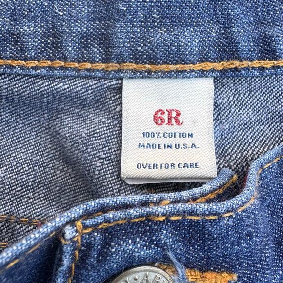 VTG Y2K Abercrombie & Fitch Jeans Sz 6R Blue Med Wash Flare Bootcut Skater Faded - Picture 11 of 11